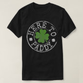 T-shirt Ici à Paddy Funny Clovers Timbre St Patrick's Day (Design devant)