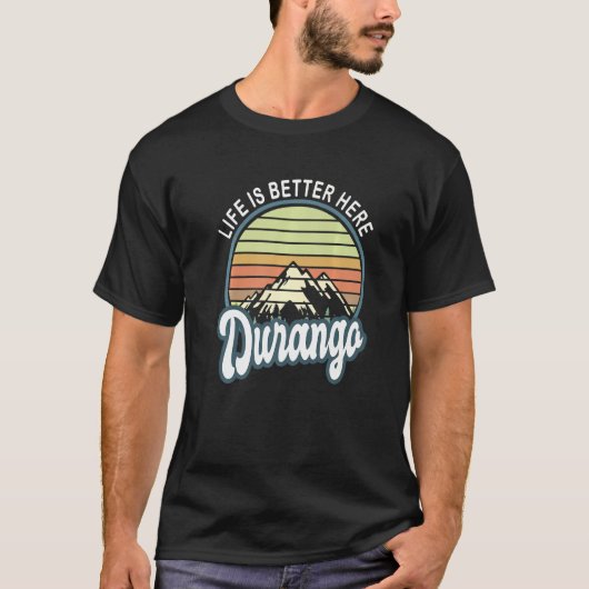 T-shirt Ici Durango Colorado (Devant)
