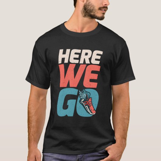 T-shirt Ici On Va Marathon Runner (Devant)
