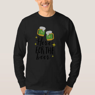 T-shirt Ici pour la consommation d'alcool de bière