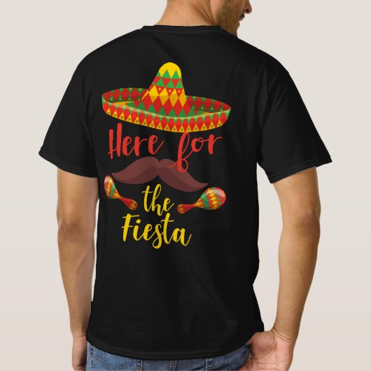 T-shirt Ici pour la Fiesta - Cinco De Drinko (Dos)