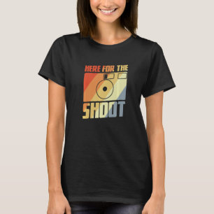 T-shirt Ici Pour La Photographie De Tir Plaisanterie Camér
