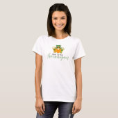 T-shirt Ici pour le St patrick des Shenanigans Leprechaun (Devant entier)