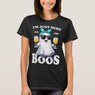 T-shirt Ici pour les Boos Halloween Femmes Fantôme Mignon 