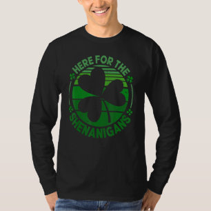 T-shirt Ici Pour Les Shenanigans Green Truck St patrick D