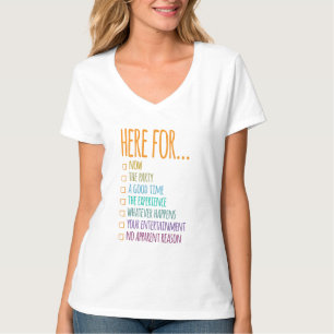 T-shirt Ici pour l'instant