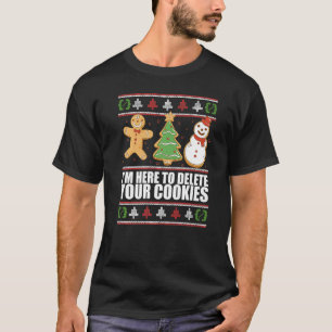 T-shirt ICI POUR SUPPRIMER VOS COOKIES Ugly Web Developers