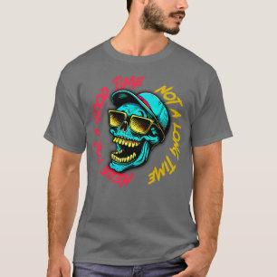 T-shirt Ici Pour Un Bon Moment Pas Longtemps