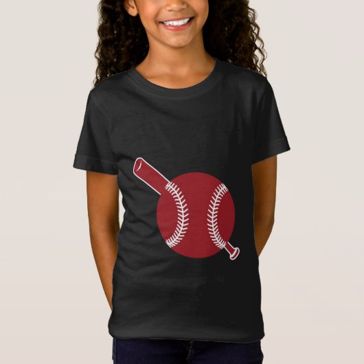 T-Shirt Icône baseball et chauve-souris (Devant)