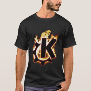 T-shirt Icône brûlante de KDE Linux