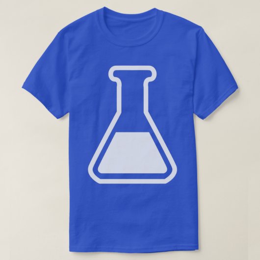 T-shirt Icône classique de flacon de laboratoire de chimie (Design devant)
