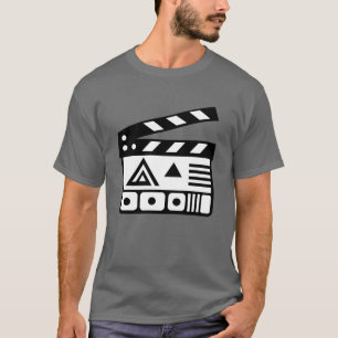 T-shirt Icône Clavier de film Design cinématographique vin