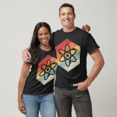 T-shirt Icône d'atome de science rétro ami (Unisexe)