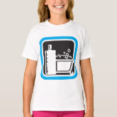 T-shirt icône de bain de bulle (Devant)