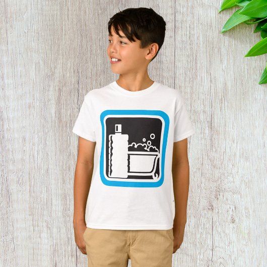 T-shirt icône de bain de bulle