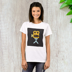 T-shirt Icône de caméra de cinéma Équipement de film minim