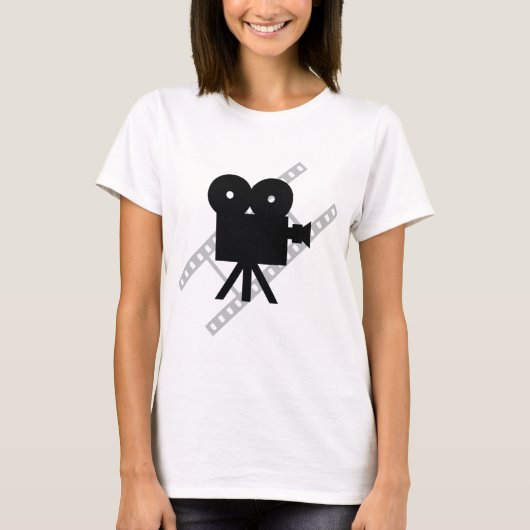 T-shirt icône de caméra vidéo (Devant)