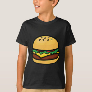 T-shirt Icône de cheeseburger Hamburger Fromage Barbecue 