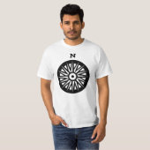T-shirt icône de compas (Devant entier)