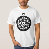 T-shirt icône de compas (Devant)