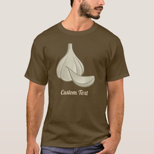 T-shirt Icône de coupe d'ail (Devant)
