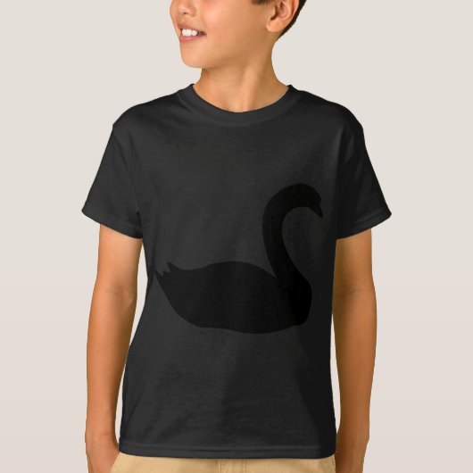 T-shirt icône de cygne noir (Devant)