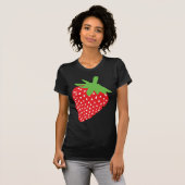 T-shirt icône de fraise rouge (Devant entier)