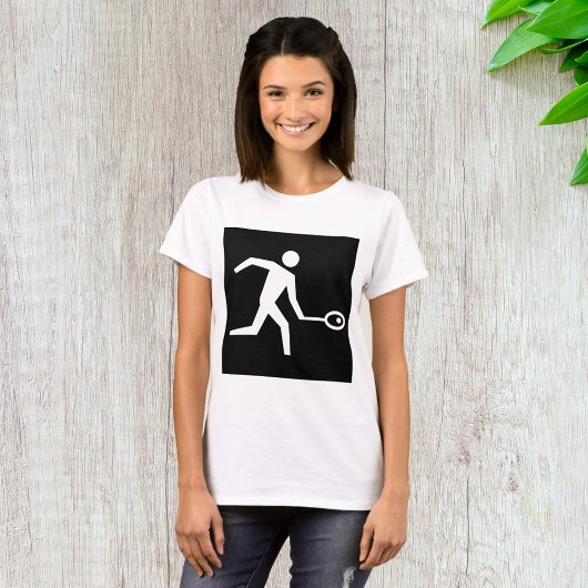 T-shirt Icône de joueur de squash