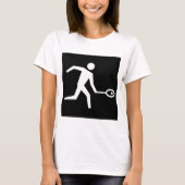 T-shirt Icône de joueur de squash (Devant)