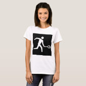 T-shirt Icône de joueur de squash (Devant entier)
