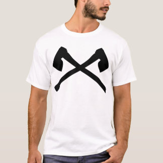 T-shirt icône de la hache croisée