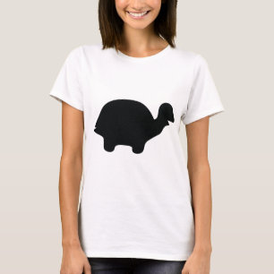 T-shirt icône de la tortue noire