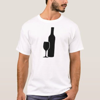 T-shirt icône de négociant en vins de bouteille et en
