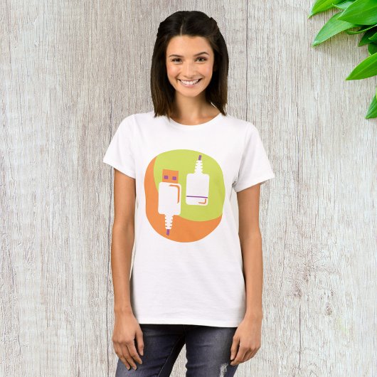 T-shirt Icône de prise USB