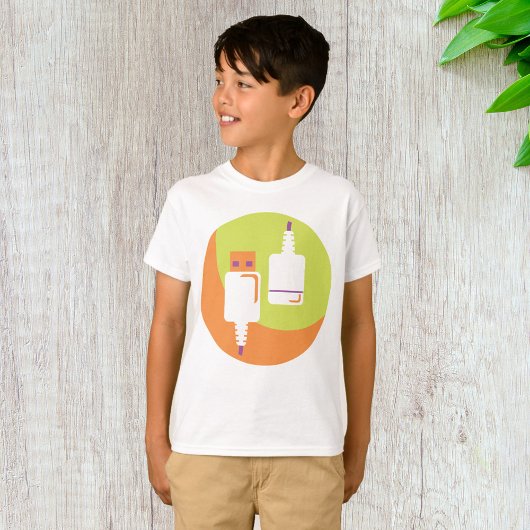 T-shirt Icône de prise USB