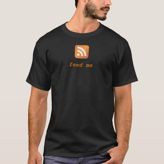 T-shirt Icône de RSS - alimentez-moi (Devant)