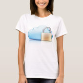 T-shirt Icône de stockage cloud sécurisé avec cadenas (Devant)