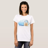 T-shirt Icône de stockage cloud sécurisé avec cadenas (Devant entier)