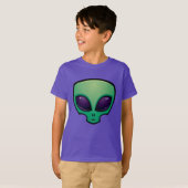 T-shirt Icône de tête de l'Alien (Devant entier)