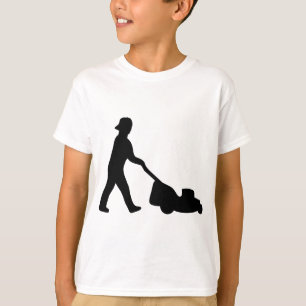 T-shirt icône de tondeuse à gazon