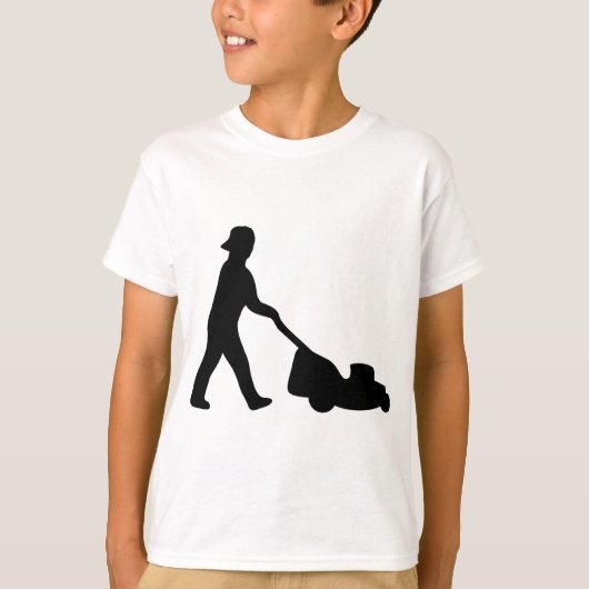 T-shirt icône de tondeuse à gazon (Devant)