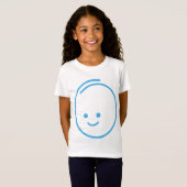T-Shirt Icône de Tristesse Minimaliste (Devant entier)
