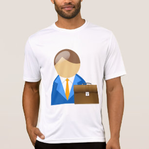 T-shirt Icône d'homme d'affaires professionnel avec mallet