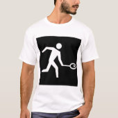 T-shirt Icône du lecteur de squash (Devant)