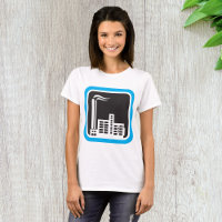 Icône d'usine industrielle avec cheminées