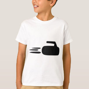T-shirt icône en forme de pierre de curling