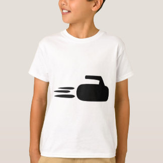 T-shirt icône en forme de pierre de curling