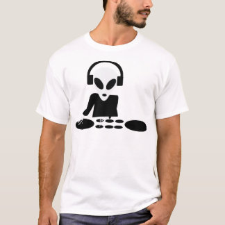 T-shirt icône en forme de tableau de tournage noir alien