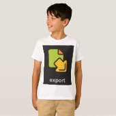 T-shirt Icône Exporter (Devant entier)