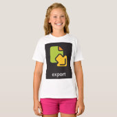 T-shirt Icône Exporter (Devant entier)